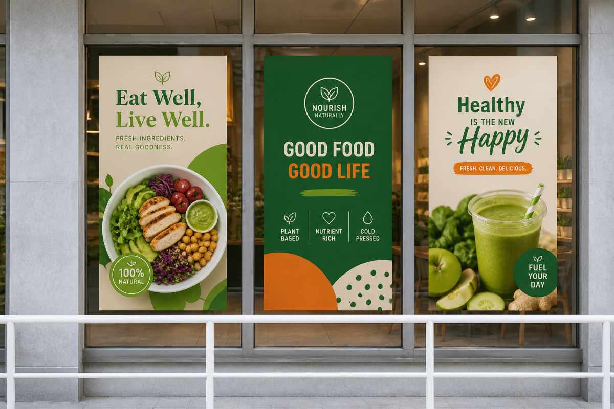 Full window graphic retail storefront display